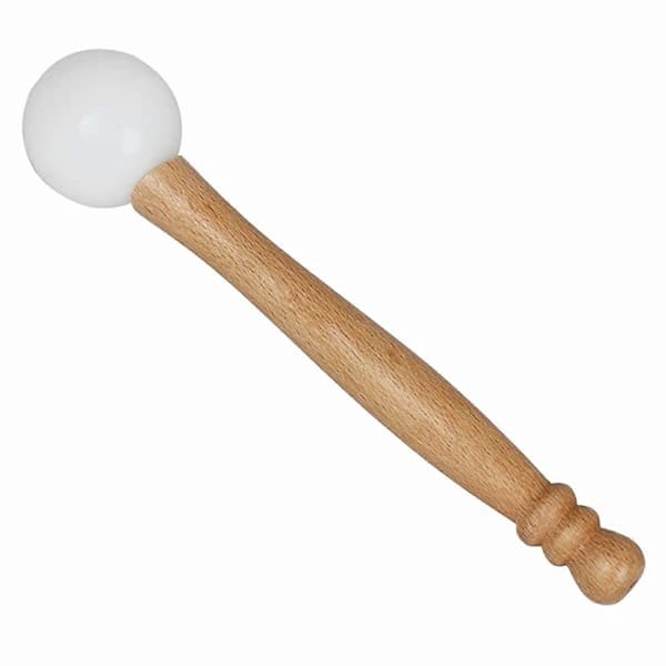 Rubber Mallet Striker for Crystal Singing Bowl Wooden Handle Professional Sound Bowl Percussion Tool wi