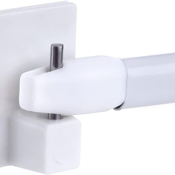 20x curtain hooks, self-adhesive hooks, white for curtain rods KLB