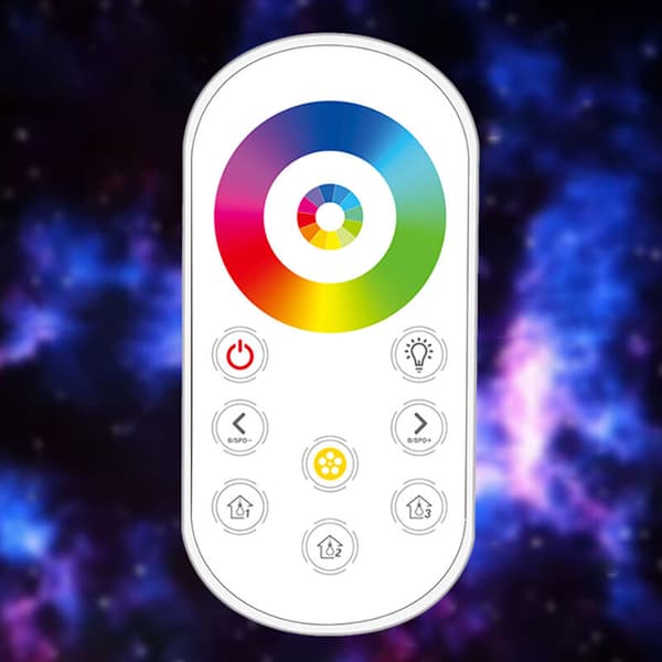 LED-controller RF Radiofrekvens Mini Tryk Ultratynd RGB Farve Lysstrimmel Controller