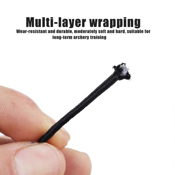 Archery D Loop Rope 3m Bowstring Serving Line for Compound Bow Nocking D Ring Nylon Rope [DB]