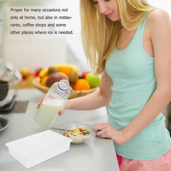 Silikoneisform til letopløselige isterninger 2 gennemsigtige forme A