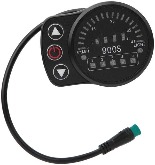 KT-900S Ebike Meter 5-bens interface PAS 5-bens LED-display Vandtæt elektrisk cykelkontrolpanel