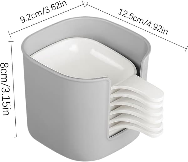 Sauce bowl, dip bowl, serving tray, with handle, stackable, ideal for yogurt, cooking, restaurants (FMY)