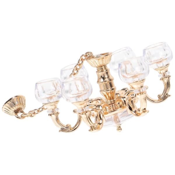 Miniature Ceiling Lamp Simulation Lamp 1/12 Scale Miniature Lamp Mini House Crown