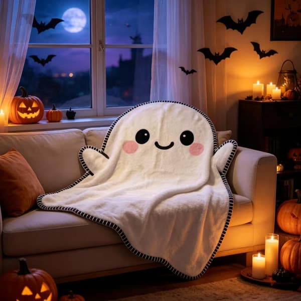 søt Halloween-teppe 130 x 150 cm mykt søtt -festtilbehør -