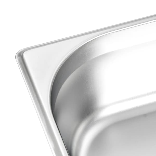 vidaXL Gastronormbeholdere 4 stk GN 1/2 100 mm rustfritt stål Silver silver
