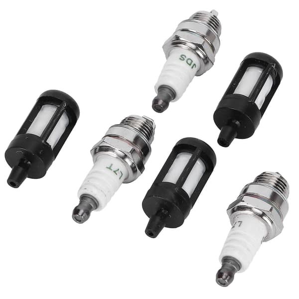 Spark Plug 3-pack Air Filter Fuel Filter Spark Plug Set Fits Stihl MS180 MS170 018 017 MS 180 170 [DB]