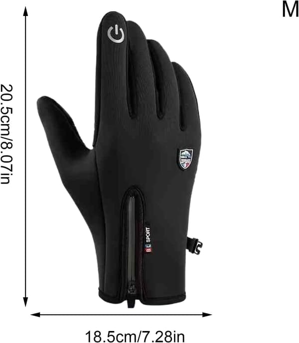 varma handskar, vattentäta, hellånga fingrar stora - Large