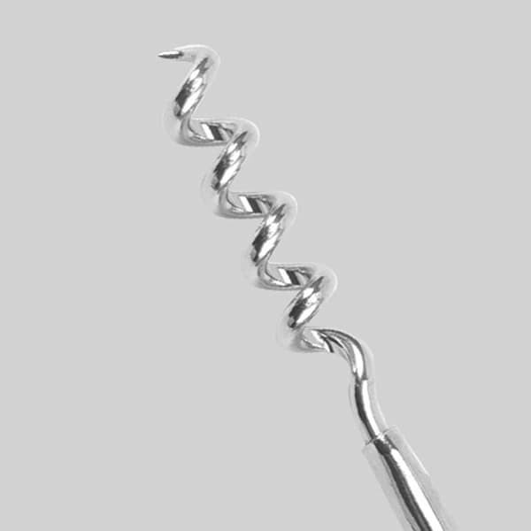 Wine Corkscrew T-shaped Manual Opener, Corkscrew with Wooden Handle