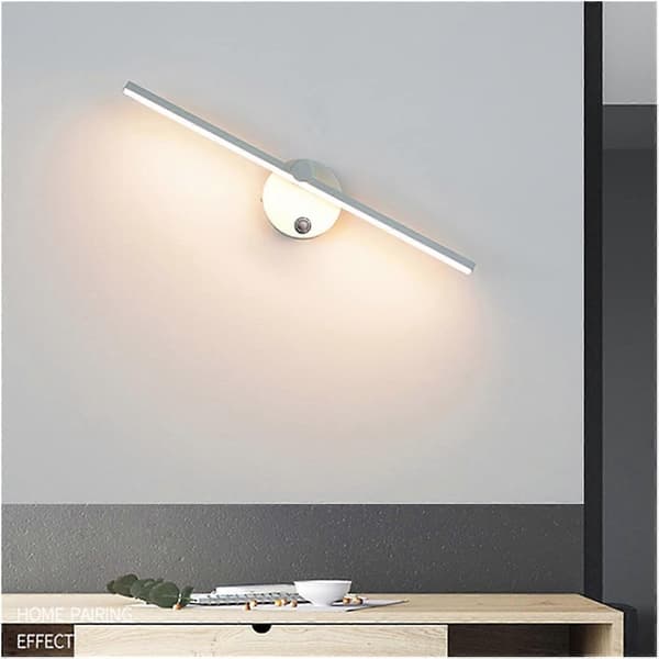 Wireless LED Picture Lights with Touch Dimmer 5W 300° Rotatable Adjustable Wall Sconces for Artwork and Portraits