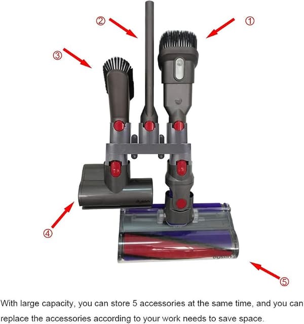Seinään kiinnitettävä lisävarusteteline, sovitinsarja Dyson V1
