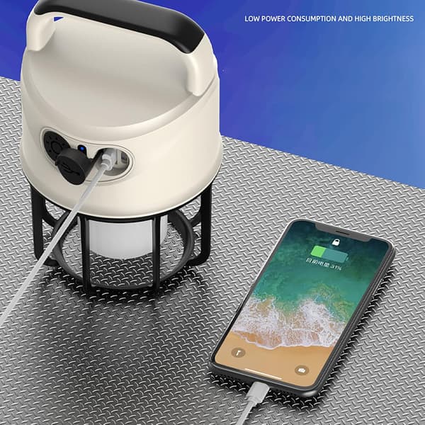 Rechargeable Portable Camping Lantern White and Yellow Light