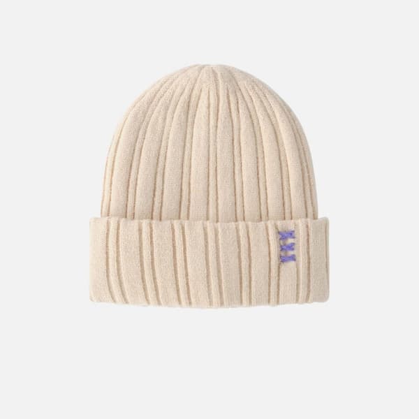 Brimless lue Jacquardmønstret hatt BEIGE