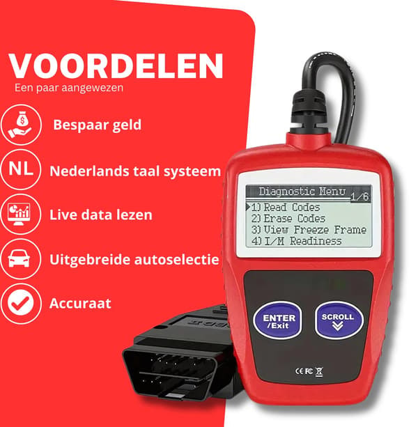 OBD 2 Car Scanner, Read Car, Remove Faults, Diagnostic Equipment for Cars, Plug & Play, Remove Faults