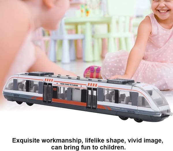 Legetøjstog Simulering Metro Model Legering Glidende Trykstøbt Metal Køretøj