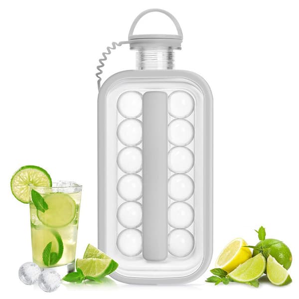 Isbold Maker Kedel Køkken Bar Tilbehør Gadgets Kreativ Isterningeform 2 I 1 Multifunktionel Beholder