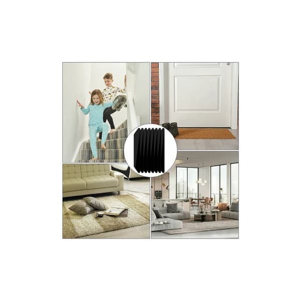 Black Non-Slip Floor Mat with Fixed Fixing, Grip Plug 180302mm8pcs LYLM
