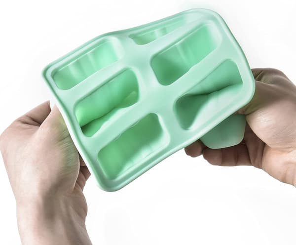 Silikone Ispindeform BPA Genanvendelig Nem Formning Ispindefremstilling (Grøn) 6 Huller Green