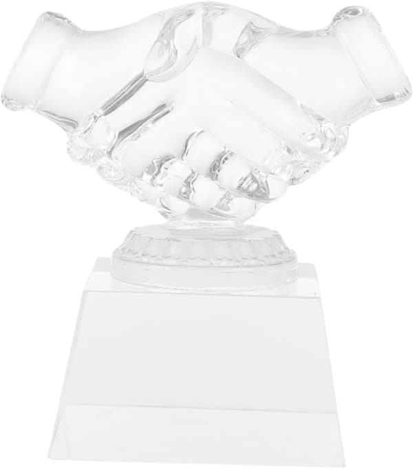Krystal trofæ tommelfinger trofæ Statue til konkurrence og spil -