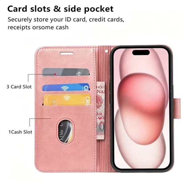 Läderfodral för iPhone 15 Pro