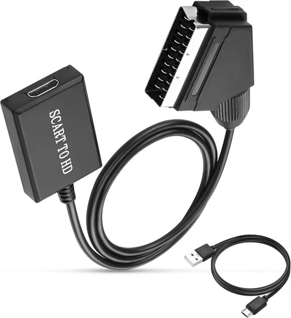 SCART to HDMI Converter, 1080p Conversion with Audio and Video Support