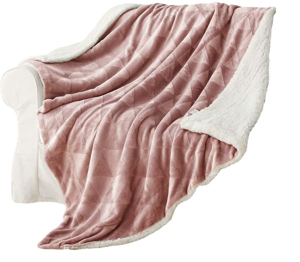 Sofa tæppe – 3D jacquard blødt varmt dekorativt tæppe – co