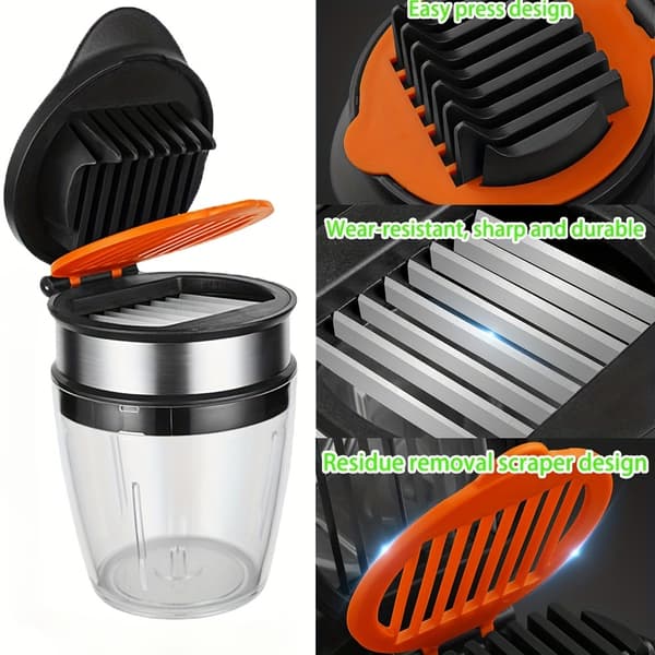 Multifunctional Stainless Steel Fruit & Vegetable Slicer for Salads & Smoothies