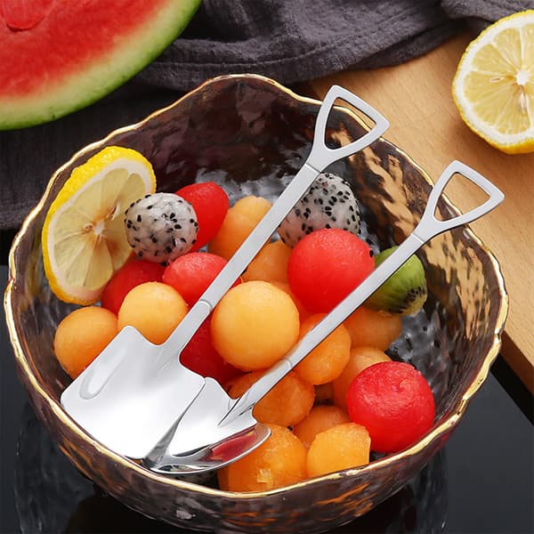 Stainless Steel Spade Spoon Coffee Dessert Watermelon Spoon Tableware Tool Combination Combination
