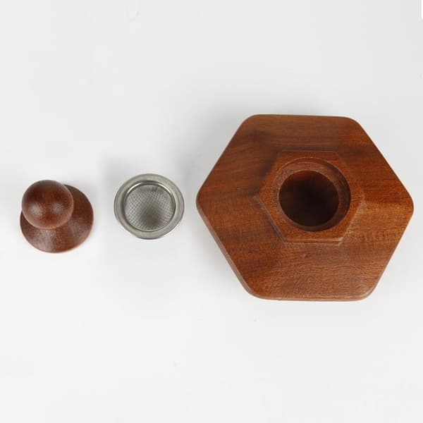 Cocktail Wood Smoker Hexagonal Round Barrel Bar Kitchen Tool