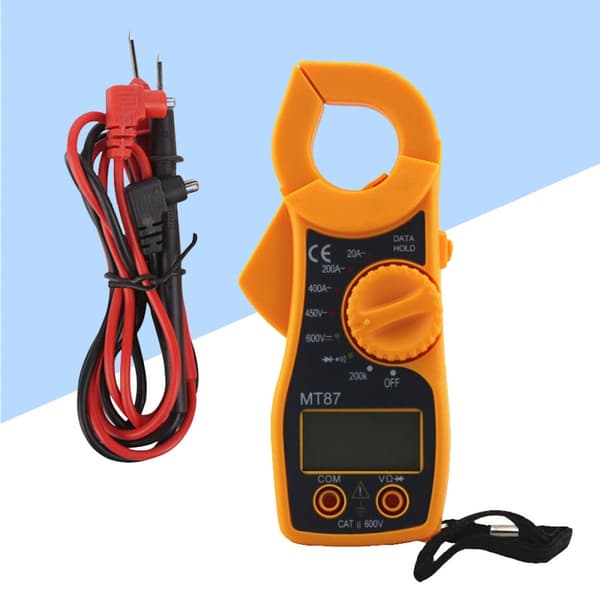 Measuring Equipment Digital Test Tool Digital Multimeter Electronic Measuring Instrument Multitester, Yellow