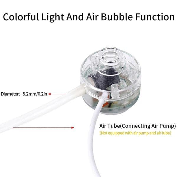Practical and Beautiful Aquarium LED Lighting Air Bubble Air Stone Disc