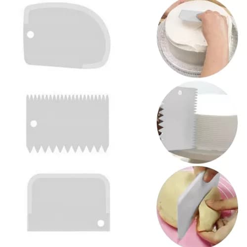 Rotating Cake Stand with 3 Decorating Spatulas – Spinning Cake Turntable for Easy Icing and Smooth Decorating