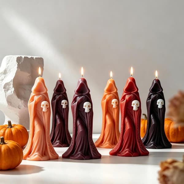 Silikoneforme til Halloween, kreativt materiale, non-stick belagt, heksehoved -