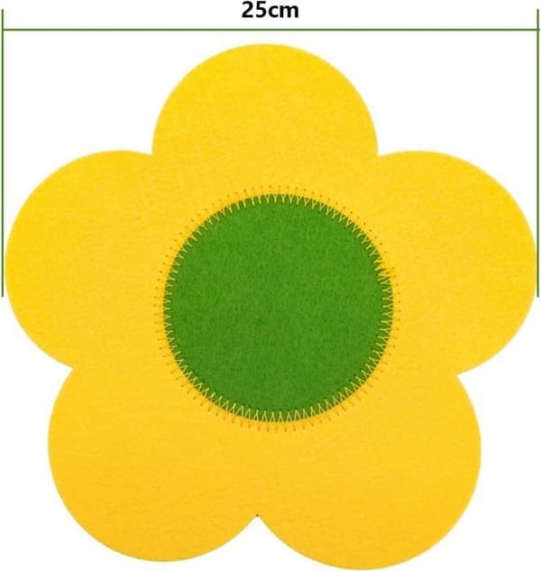 Pan Protector, Felt Pan Protector, 7 Pieces, 25 cm Diameter, Separate and Protect, Cookware Surfaces