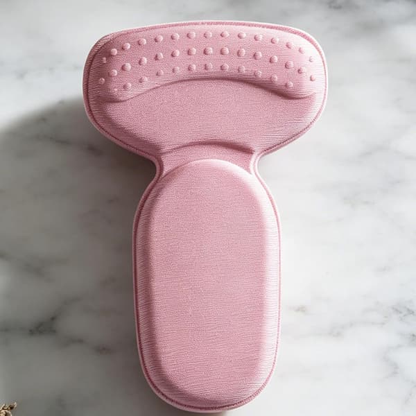 2-delt hælpude med blødt greb pink - Rosa
