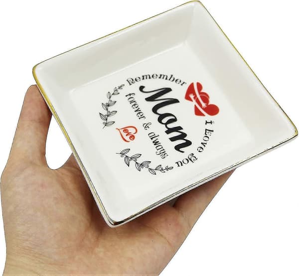 Decorative Jewelry Organizer Ceramic Storage Box for Small Items