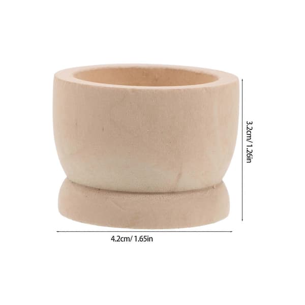 6 Pcs Wooden Egg Holders for Home Decor and Kitchen Countertop, Fresh Egg Display Stand[DB]