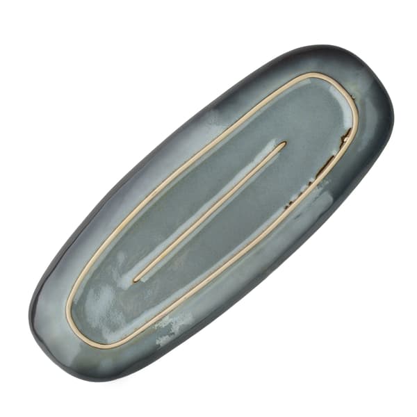 Tarjoiluvati Posliini BASIC Nature 35,5x14 harmaa 1kpl