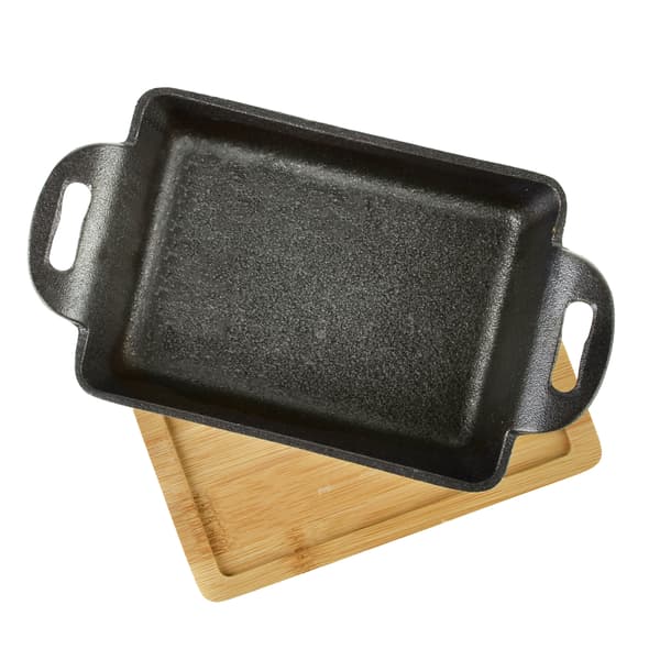 Støbejerns serveringsfad Allesken LUXE 19x11x3 cm Sort 280 ml