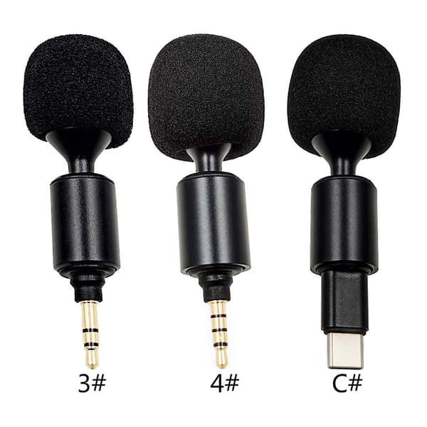 Mini Microphone Bendable Flexible 3.5mm Jack Aux 4-pole / 3-pole / TYPE C Microphone [Db] 3.5mm 4 pole pin 3.5mm 4 pole pin