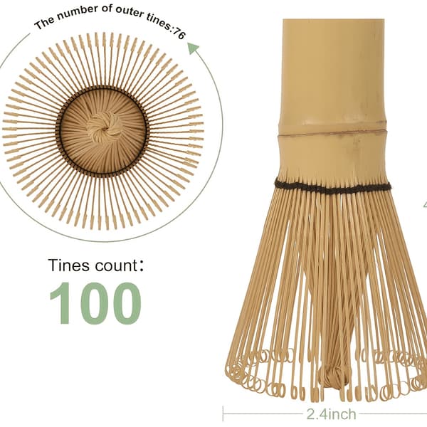 Japansk Matcha-si - 100-tands bambusbørste bamboo brush
