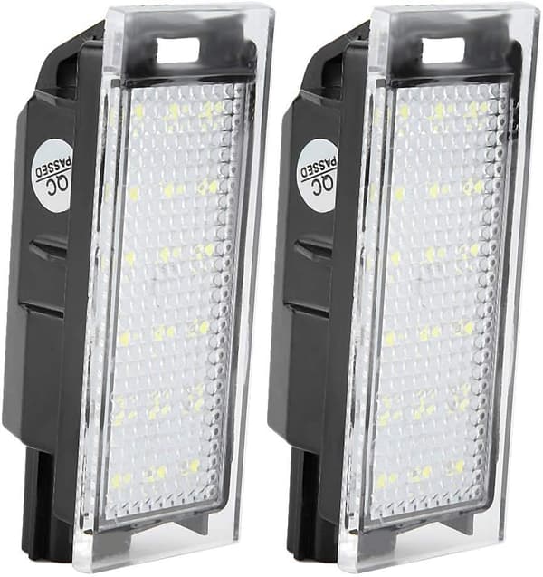 Nummerskiltlys, 2 stk. bil LED-nummerskiltlys passer til/Twingo/Clio