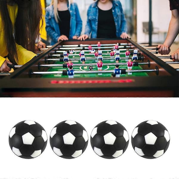4 stk. 36 mm Bordfodboldbold Fodbold Fussball Indendørs Spillebold Sæt