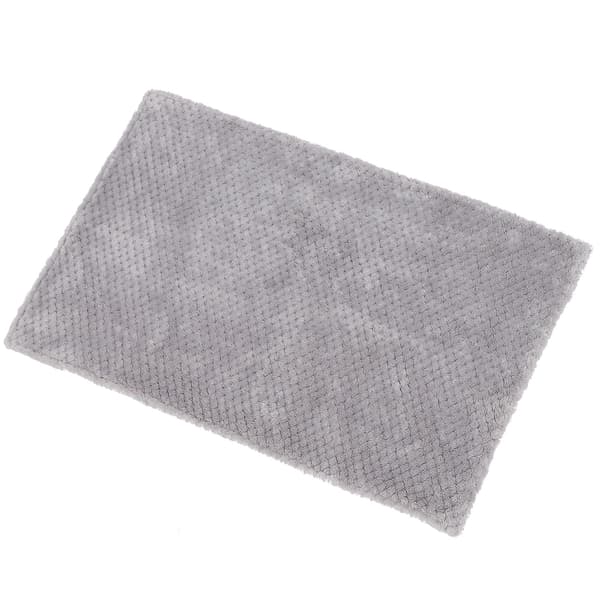Varm Vaskbar Matte Lysegrå Lille Husdyr Gris Blød Fluffy Tæppe Kat Hund Sovende S 60x39cm/23.6x15.4in