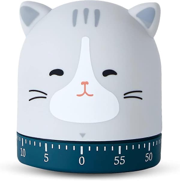 Kjøkkentimer, Eggtimer Mekanisk Nedtellingstimer med Høy Alarm for Baking, Matlaging og Studier