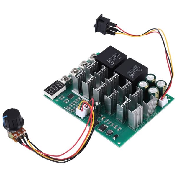 DC 10-55V 12V 24V 36V 48V 55V 100A PWM Motor Speed Controller HHO Remote Control Reverse Switch with LED Display