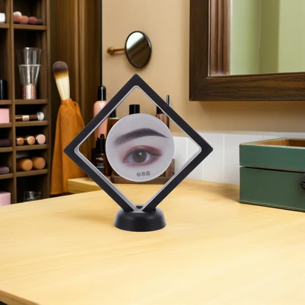 Eyebrow Shaping Stencil with 3D Floating Frame Cosmetic Display Box