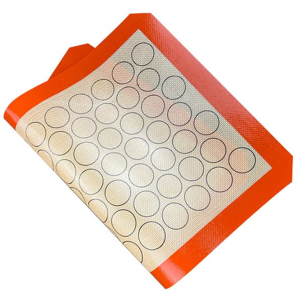 Nonstick Silikonmåtte Bageovn Bageplade Foring Aron Kageplade Hvid 420*295mm