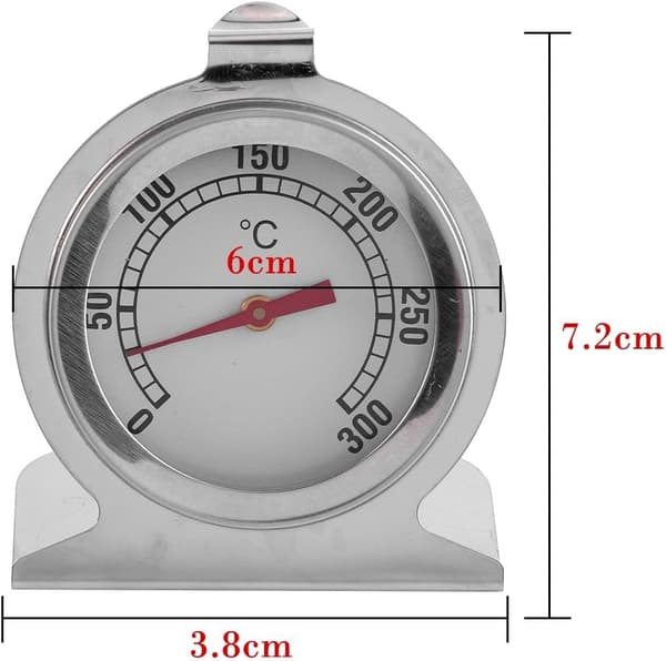 Ovnstermometer - Ovnstermometer i rustfritt stål, baketemperatur