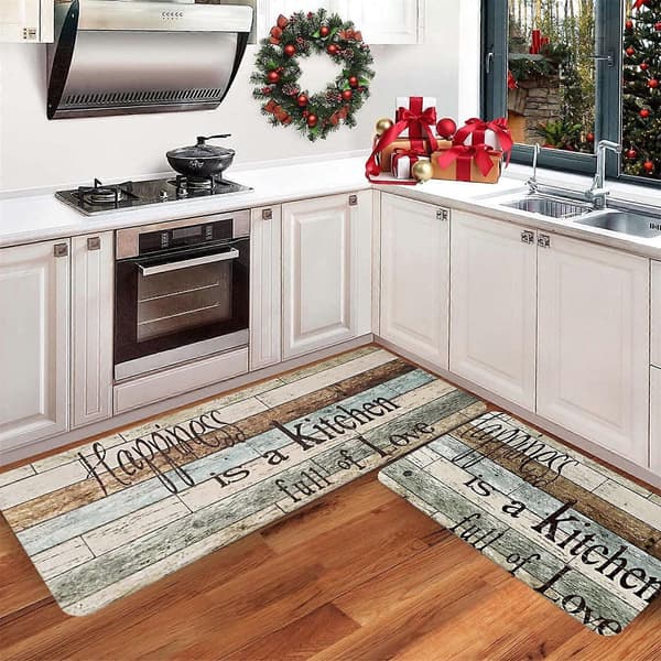 [2F]Federra Kitchen Mat (2 Pieces) S Kitchen Mat Washable Cushion Comfortable Kitchen Mat Set C